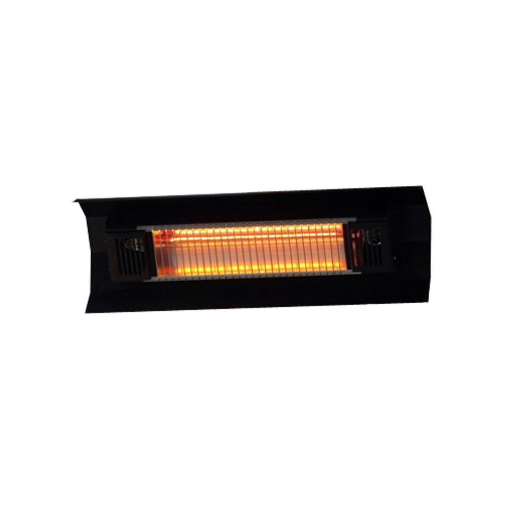 Fire Sense 1500 Watt Black Wall Mounted Infrared Electric Patio Heater with proportions 1000 X 1000