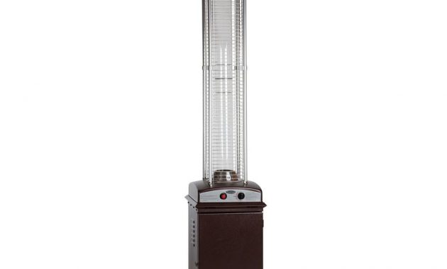 Fire Sense 46000 Btu Hammered Bronze Finish Square Flame Patio Heater in size 1000 X 1000