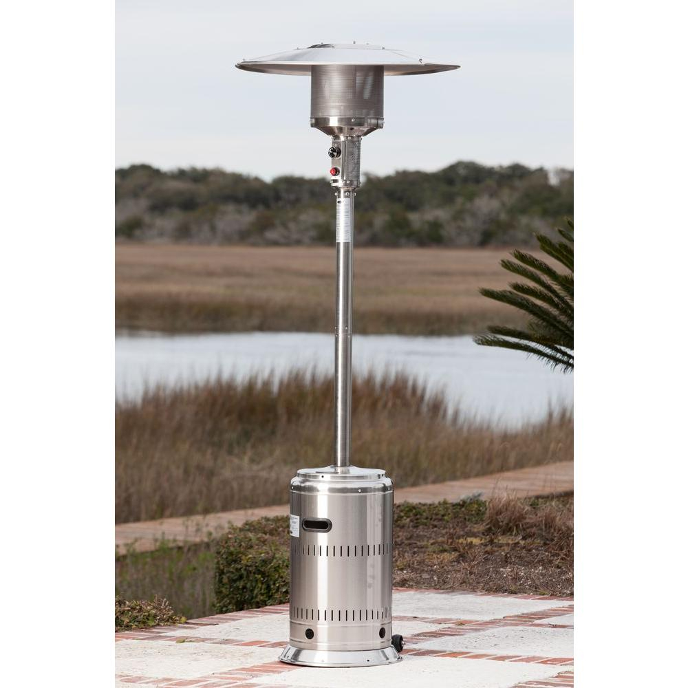 Fire Sense 46000 Btu Stainless Steel Propane Gas Commercial Patio Heater for proportions 1000 X 1000