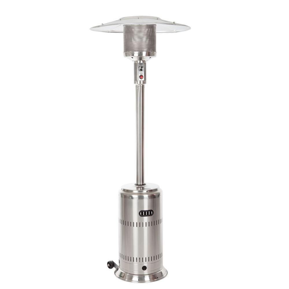 Fire Sense 46000 Btu Stainless Steel Propane Gas Commercial Patio Heater inside measurements 1000 X 1000