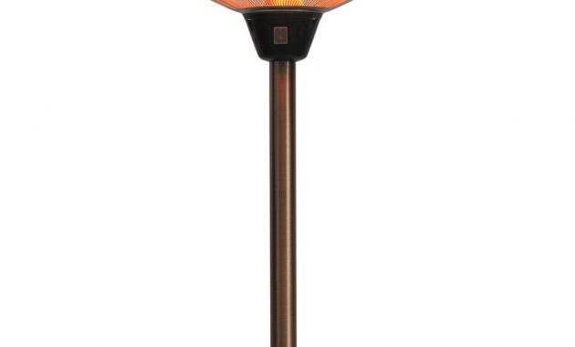 Fire Sense Cimarron 1500 Watt Brushed Copper Colored Table Top Halogen Patio Heater in dimensions 1000 X 1000