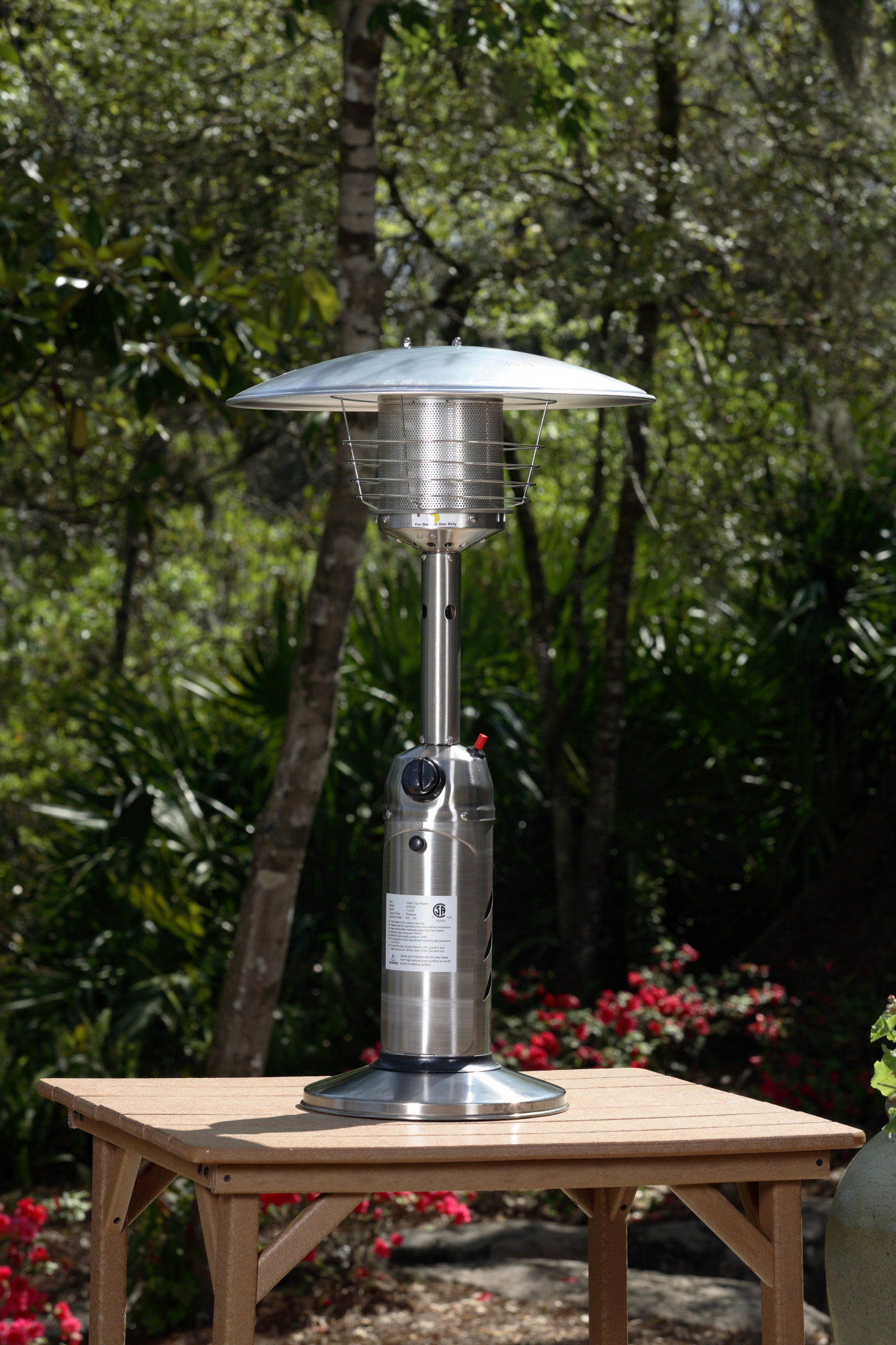 Fire Sense Table Top Patio Heater with proportions 1333 X 2000