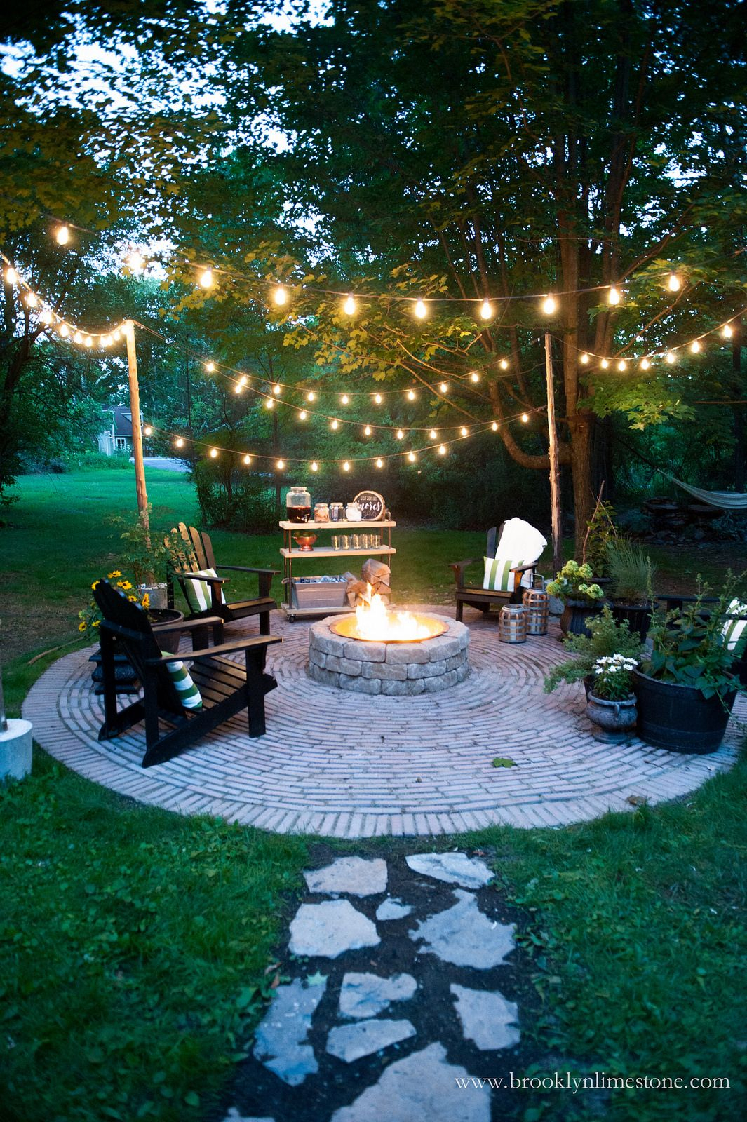 Firepit Patio Country Cottage Diy Circular Outdoor for size 1065 X 1600