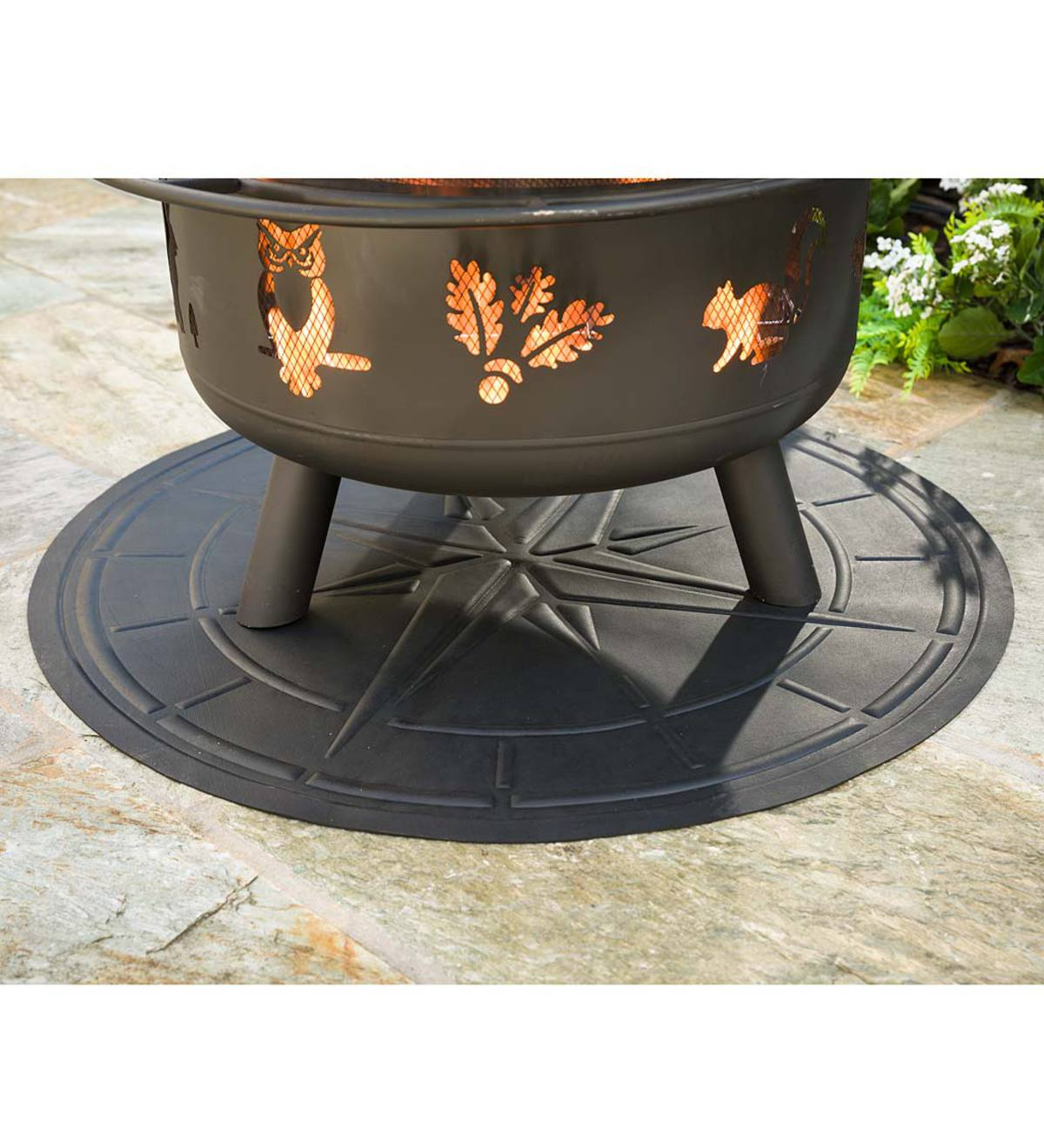 Flame Resistant Protective Mat For Fire Pit And Grill throughout sizing 1200 X 1320