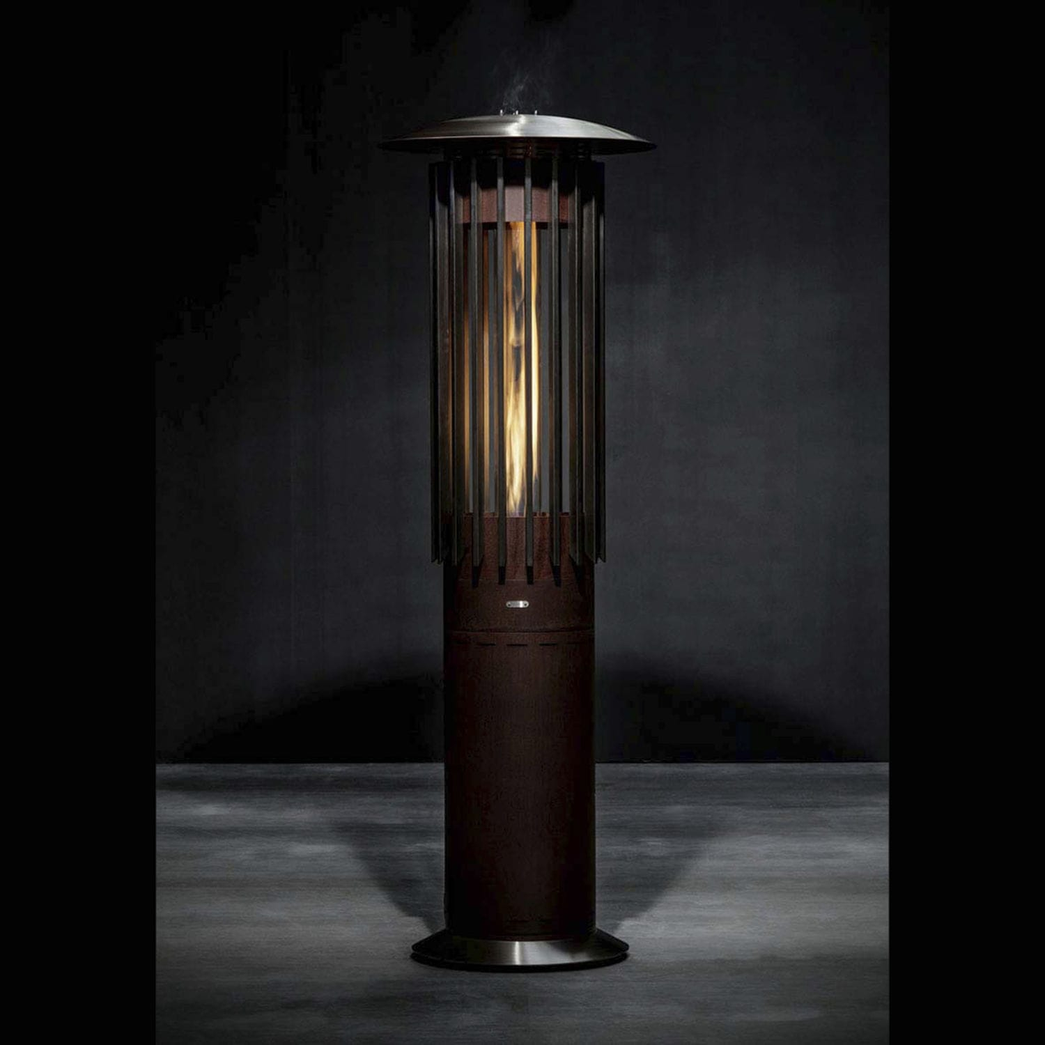 Floor Mounted Infrared Patio Heater Gas Home Hyperion Hedges Glammfire within dimensions 1500 X 1500