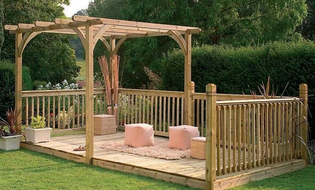 Forest Garden Ultima Pergola Patio Decking Kit Garden with regard to sizing 1000 X 1000