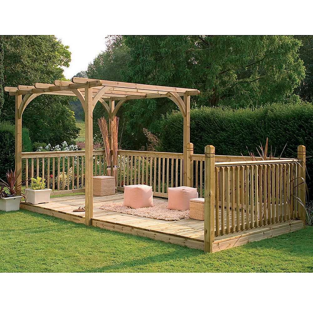 Forest Garden Ultima Pergola Patio Decking Kit Garden with regard to sizing 1000 X 1000