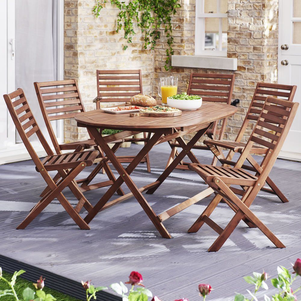 Fsc Wooden Patio Set 6 Seater Garden Outdoor Furniture inside dimensions 1000 X 1000