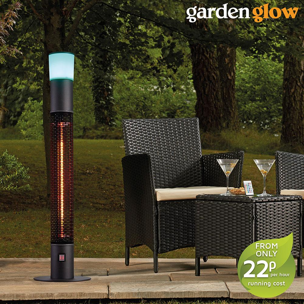 Garden Glow Electric 1500w Led Freestanding Patio Heater with sizing 1000 X 1000