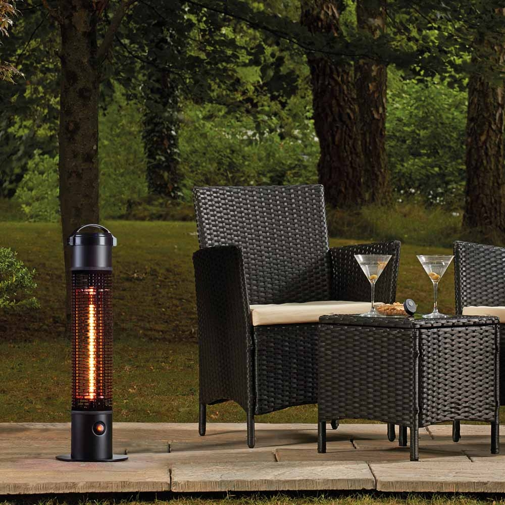 Garden Glow Electric Freestanding 1200w Patio Heater With in size 1000 X 1000