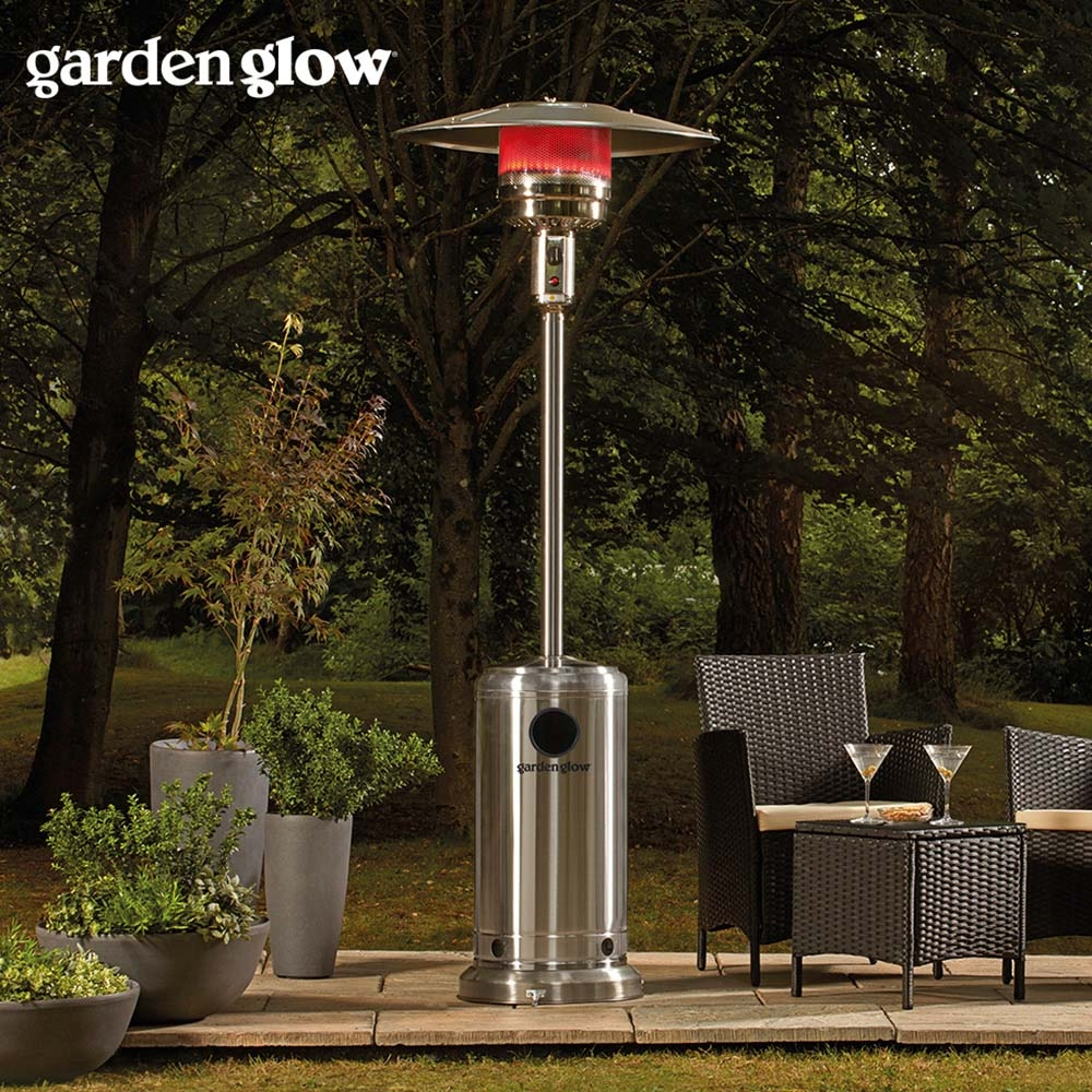 Garden Glow Stainless Steel Gas Patio Heater Clifford James pertaining to size 1000 X 1000