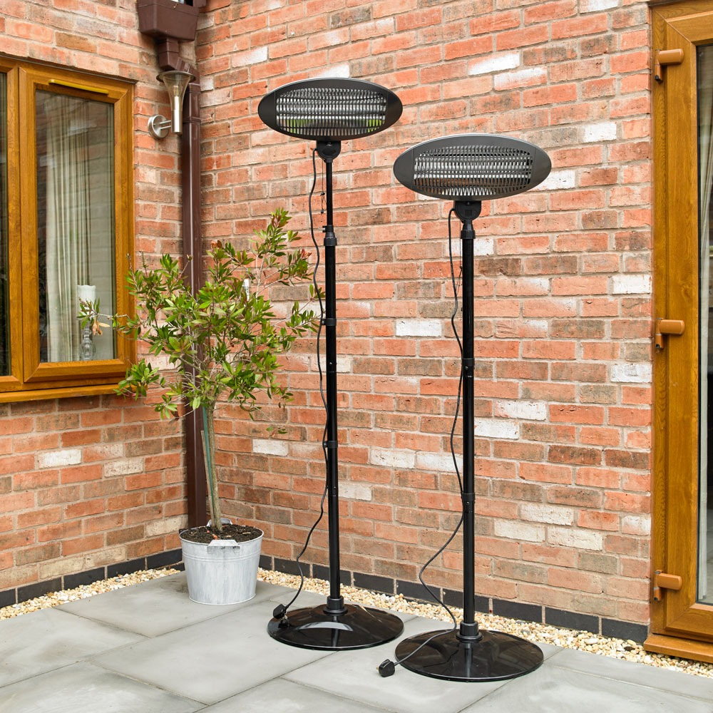 Garden Patio New 2kw Quartz Free Standing Outdoor Electric throughout proportions 1000 X 1000