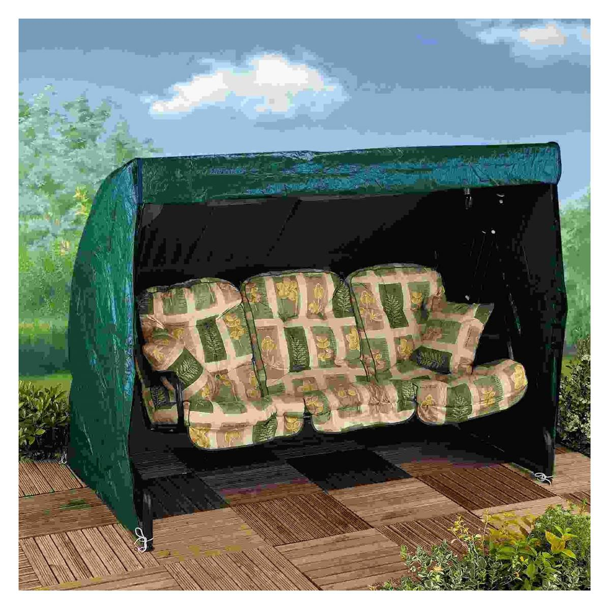 Gardman 3 Seater Swing Hammock Cover 215x124x168cm pertaining to dimensions 1198 X 1198