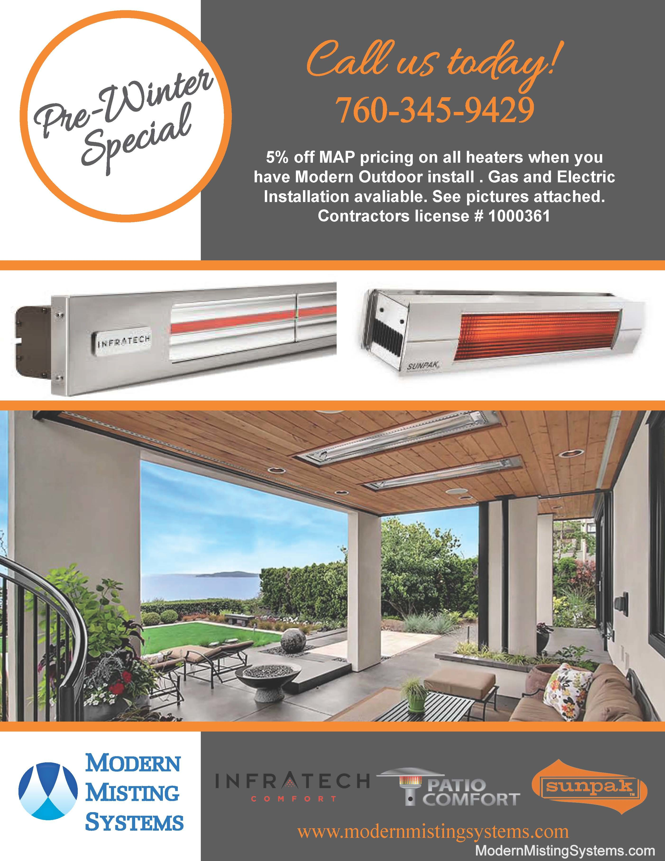 Gas And Electric Patio Heater Installation Modern Misting pertaining to dimensions 2805 X 3631