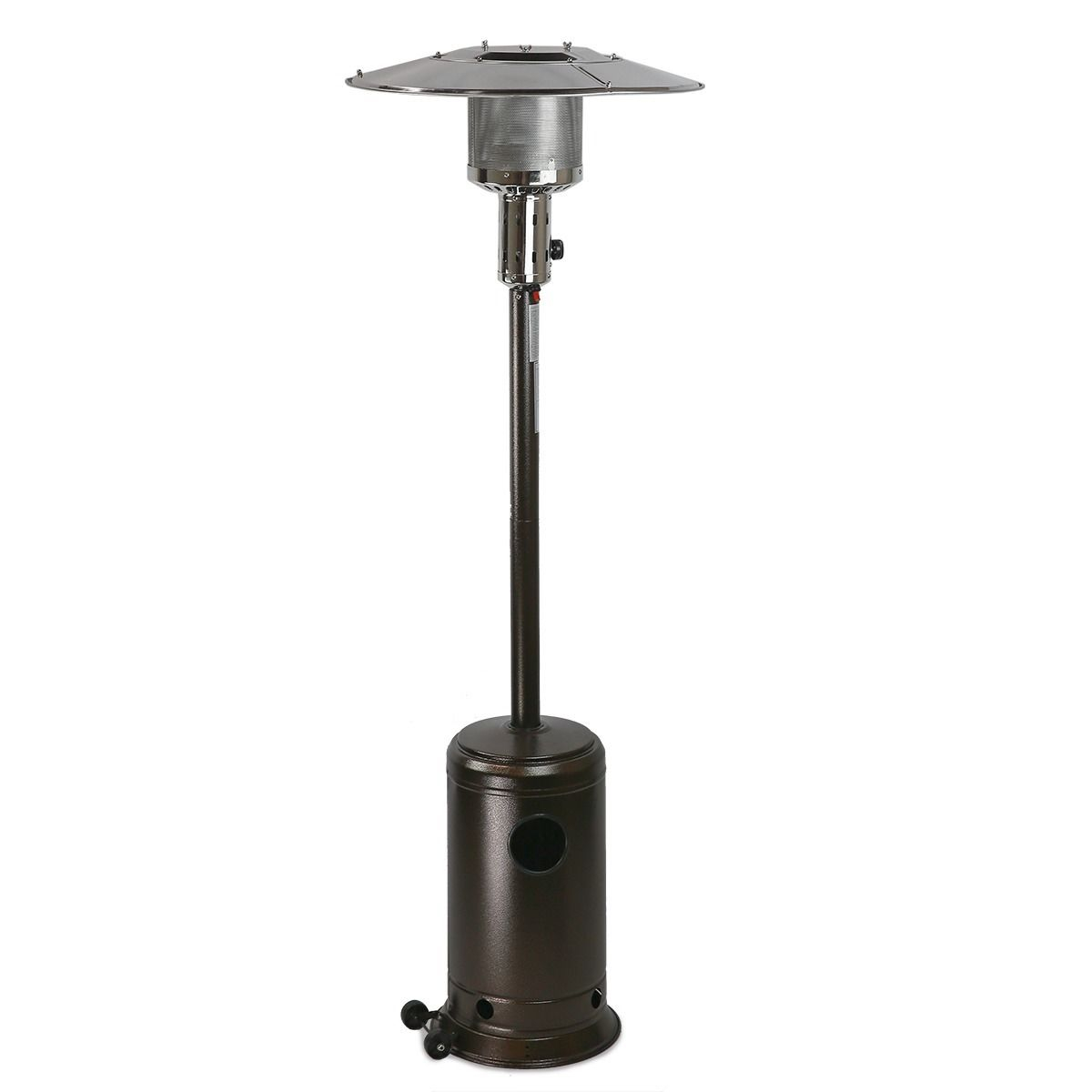 Ghp 200 Sq Ft Range 4800 Btu Max Piezo Ignition Mocha Standing Propane Patio Heater Walmart throughout dimensions 1200 X 1200