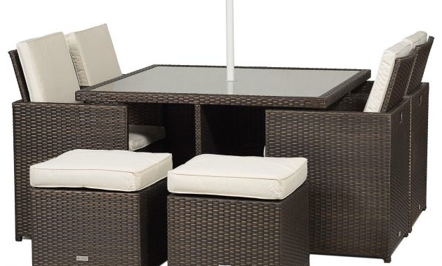 Giardino Rattan Garden Furniture 4 Seat Cube Dining Set intended for sizing 1600 X 1216