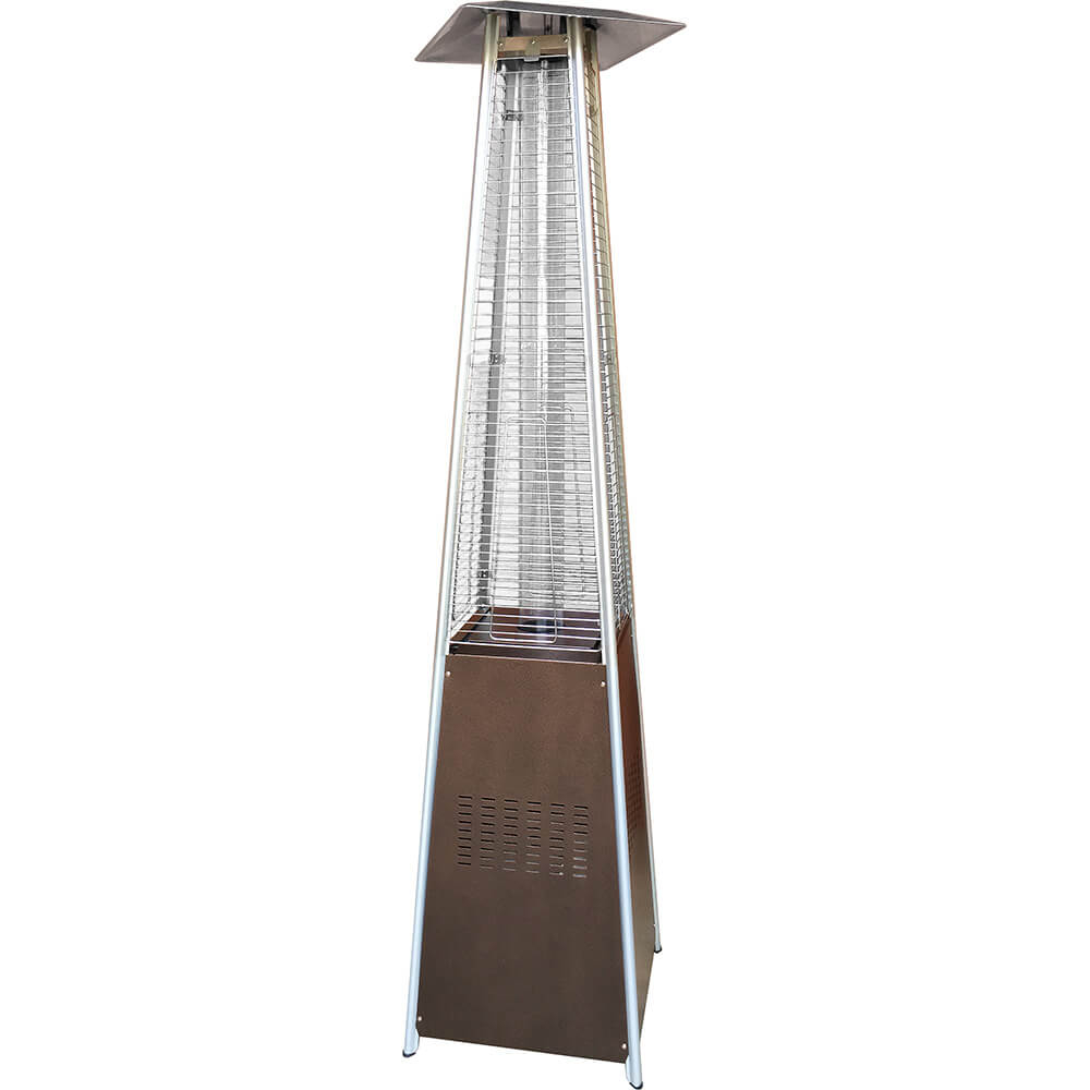 Gold Hammered Bronze 40000 Btu Pyramid Flame Propane Gas Patio Heater pertaining to size 1000 X 1000