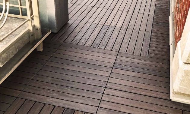 Gorgeous Faux Wood Wpc Decking Tiles On Terrace 2x1 Foot pertaining to measurements 750 X 1125