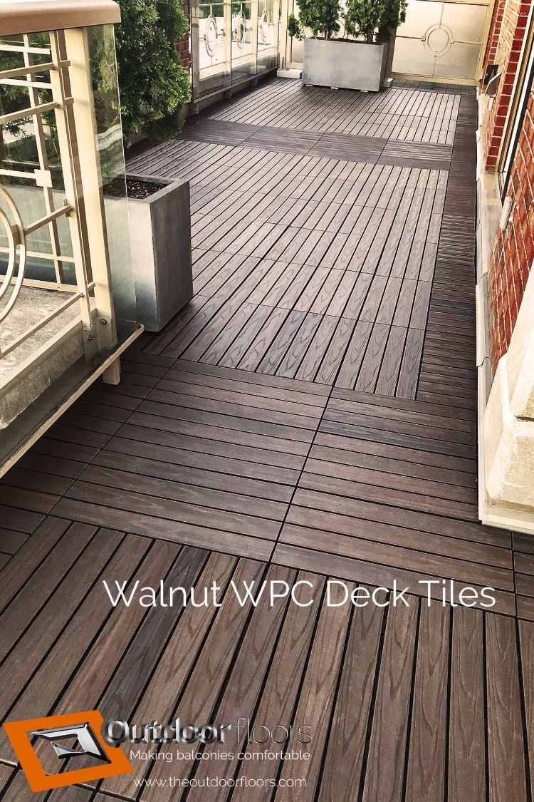 Gorgeous Faux Wood Wpc Decking Tiles On Terrace 2x1 Foot within dimensions 750 X 1125