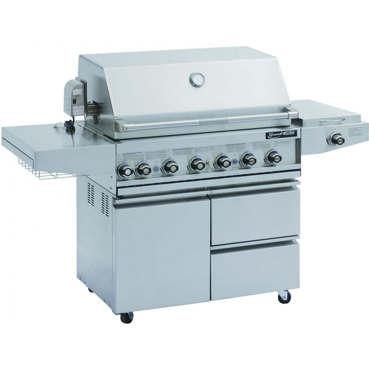 Grand Turbo Barbeques Galore 38 Inch Propane Gas Grill On within measurements 1500 X 1500