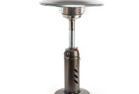 Hampton Bay 11000 Btu Powder Coated Bronze Tabletop Propane Patio Heater pertaining to size 1000 X 1000