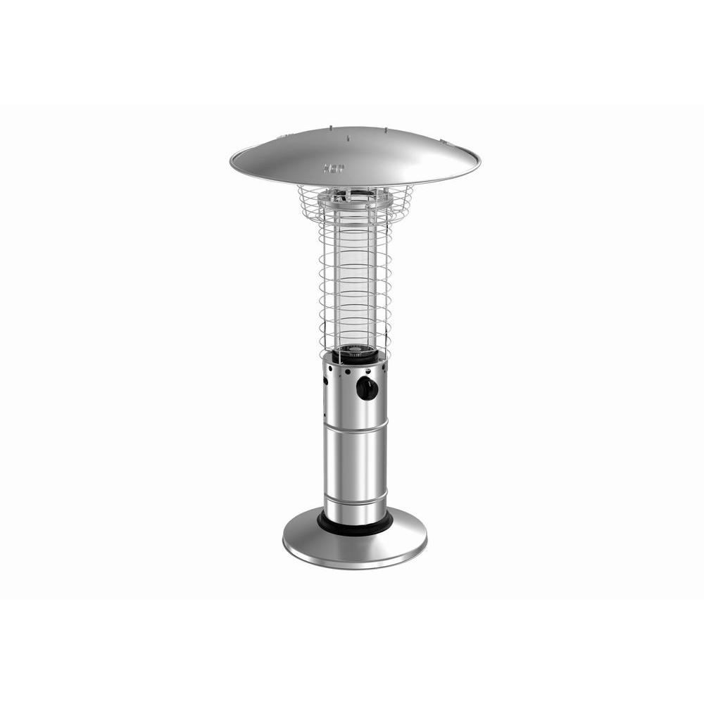 Hampton Bay 11000 Btu Stainless Steel Tabletop Propane Gas Patio Heater intended for proportions 1000 X 1000