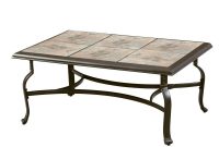 Hampton Bay Belleville Tile Top Patio Coffee Table Cement with regard to proportions 1000 X 1000