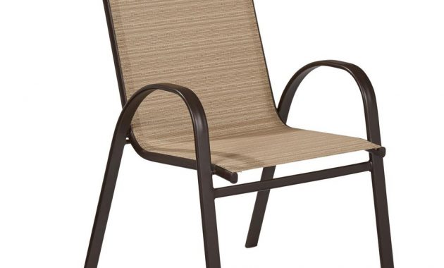 Hampton Bay Mix And Match Stackable Sling Outdoor Dining Chair In Cafe regarding dimensions 1000 X 1000