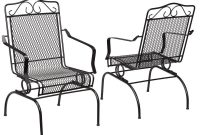 Hampton Bay Nantucket Rocking Metal Outdoor Dining Chair 2 Pack pertaining to size 1000 X 1000