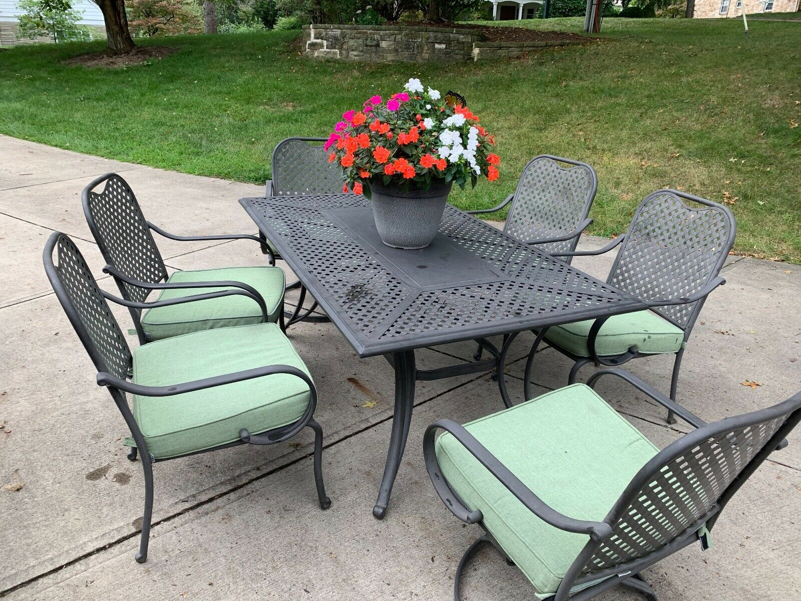 Hampton Bay Patio Dining Table With 6 Chairs And Cushions for size 1600 X 1200