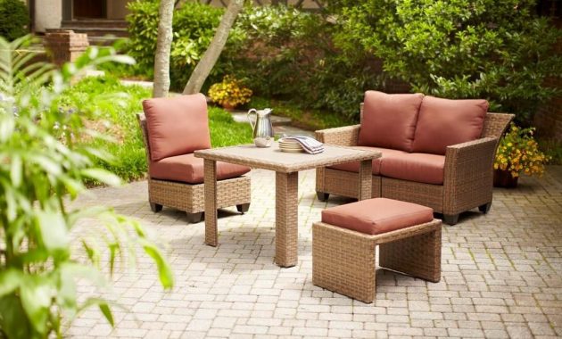 Hampton Bay Tobago 5 Piece Modular Patio Sectional Set With with sizing 1000 X 1000