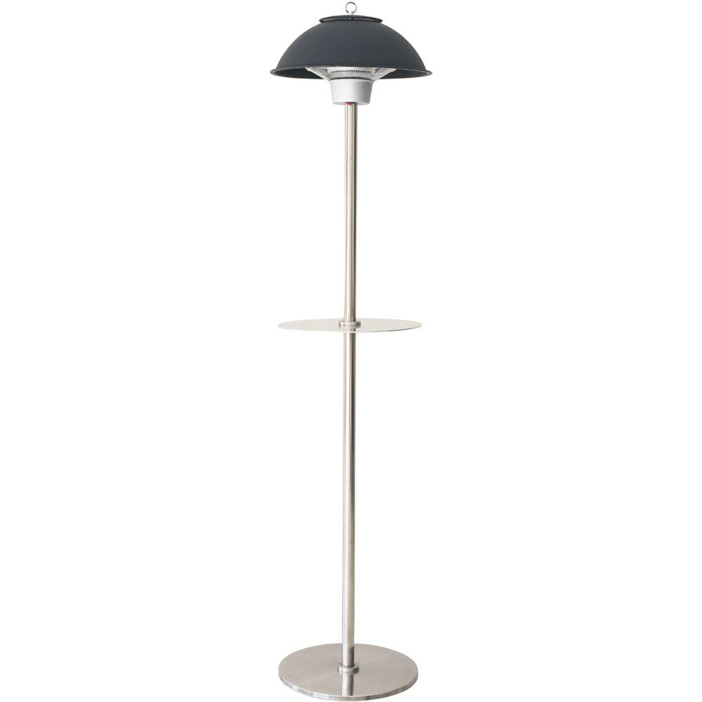 Hanover 1500 Watt Infrared Electric Patio Heater With Built In Table Stand In Black regarding measurements 1000 X 1000