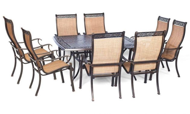 Hanover Manor 9 Piece Square Patio Dining Set for sizing 1000 X 1000