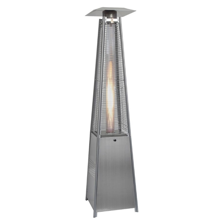 Hanover Outdoor 7 Ft 42000 Btu Pyramid Propane Patio Heater In Stainless Steel Walmart for size 900 X 900