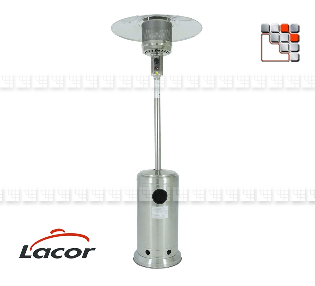 Heating Terrace Inox Gas Lacor Outdoor Patio Heater Lacor throughout measurements 1100 X 1000