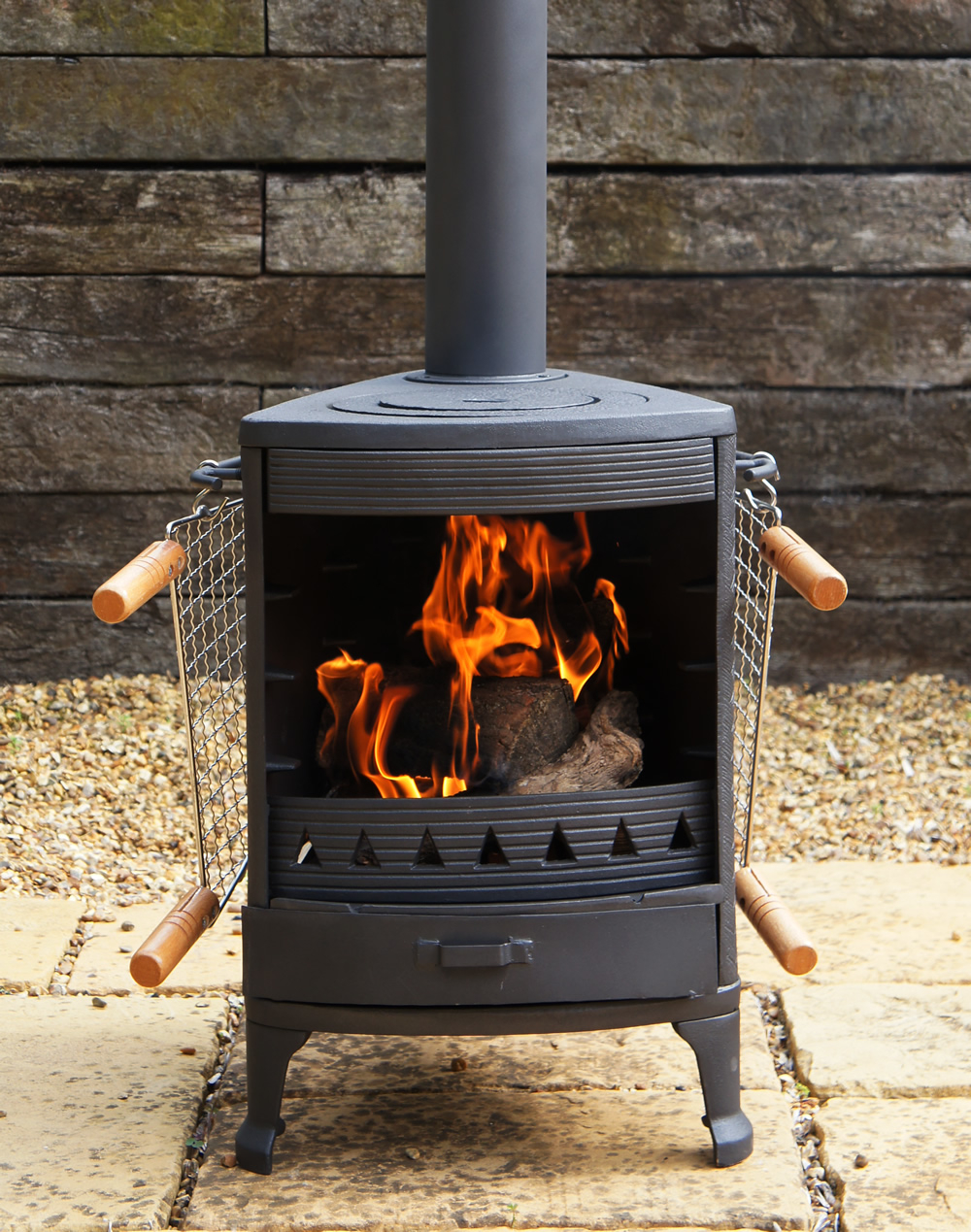 Hellfire Garden Cast Iron Stove Cooker Bbq Patio Heater Pizza Oven for proportions 1000 X 1269