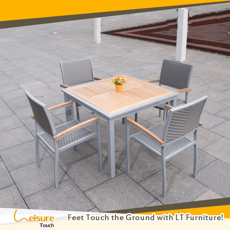 High Quality Aluminum Outdoor Tables Teak Wood Garden intended for sizing 960 X 960