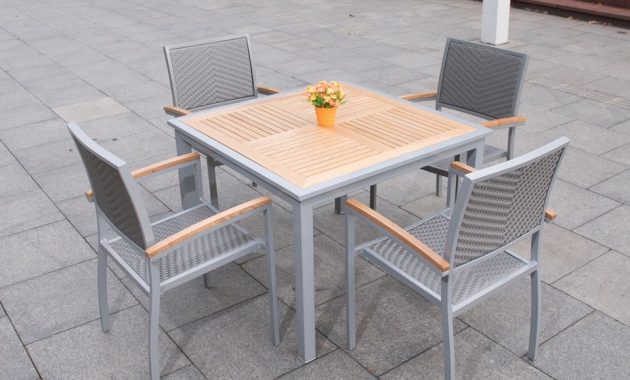 High Quality Aluminum Outdoor Tables Teak Wood Garden pertaining to size 960 X 960