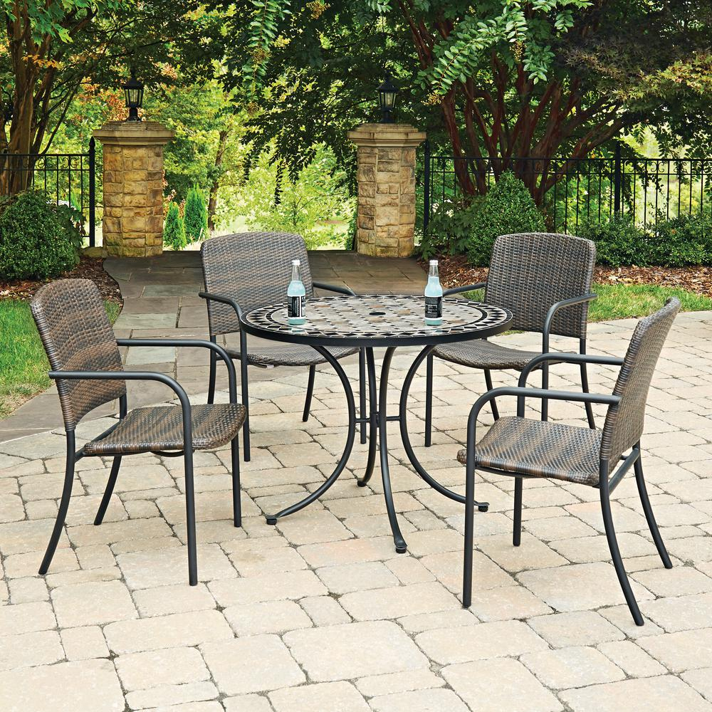 Homestyles Cottage 5 Piece Marble Outdoor Dining Set for sizing 1000 X 1000