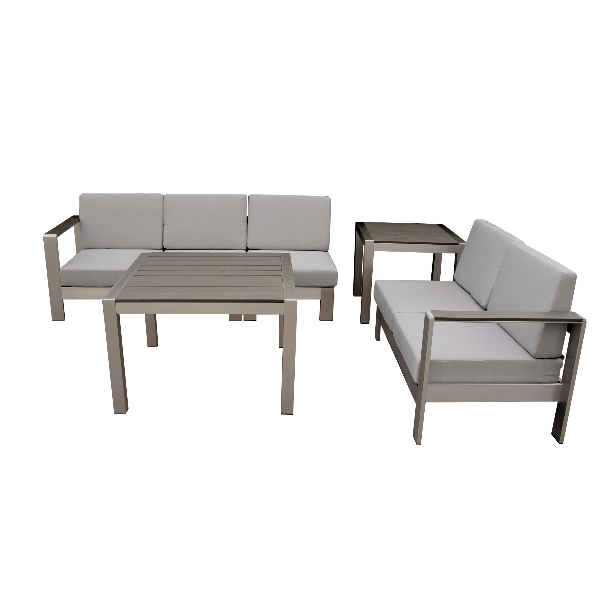 Hot Item Modern Good Quality Garden Outdoor Patio Furniture Different Combination Sofa Coffee Table With Plastic Wood Top Sofa Set within sizing 2000 X 2000