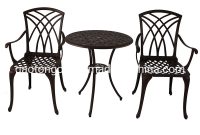 Hot Item Rust Proof 3 Seats Cast Aluminum Outdoor Patio Furniture within sizing 1000 X 1000