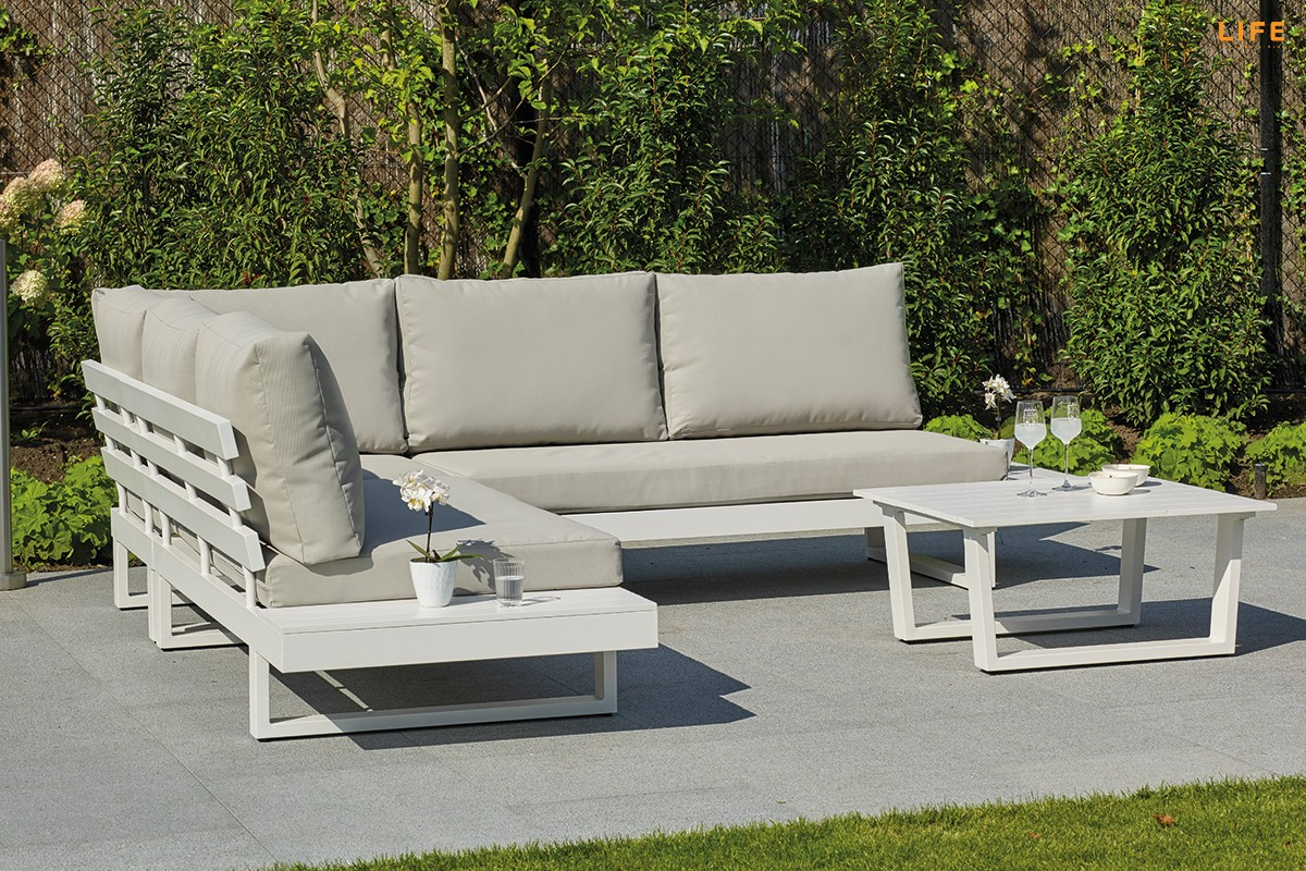 Ibiza Lounge Weiss Life Outdoor Living intended for proportions 1200 X 800