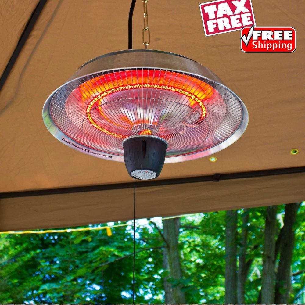 Infrared Electric Ceiling Heater Gazebo Porch Garage Lamps pertaining to dimensions 1000 X 1000