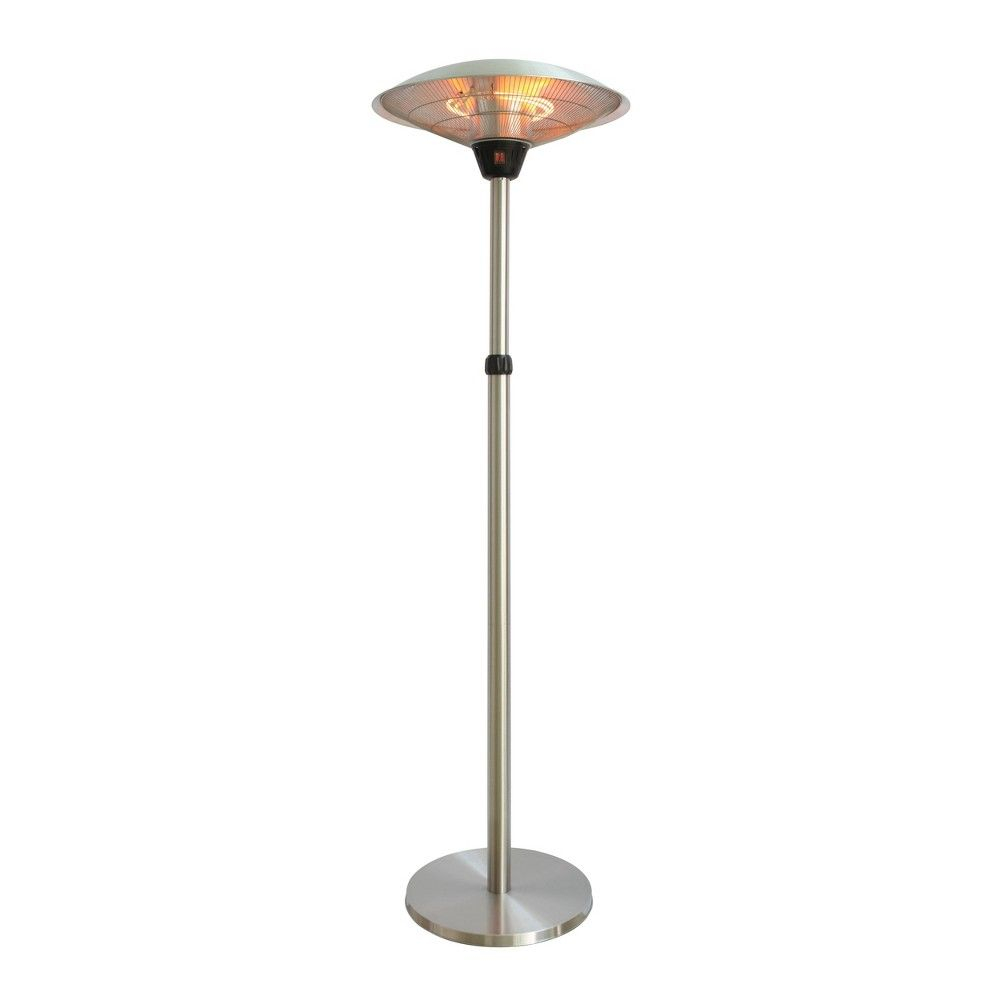 Infrared Electric Freestanding Outdoor Heater Energ Silver within proportions 1000 X 1000