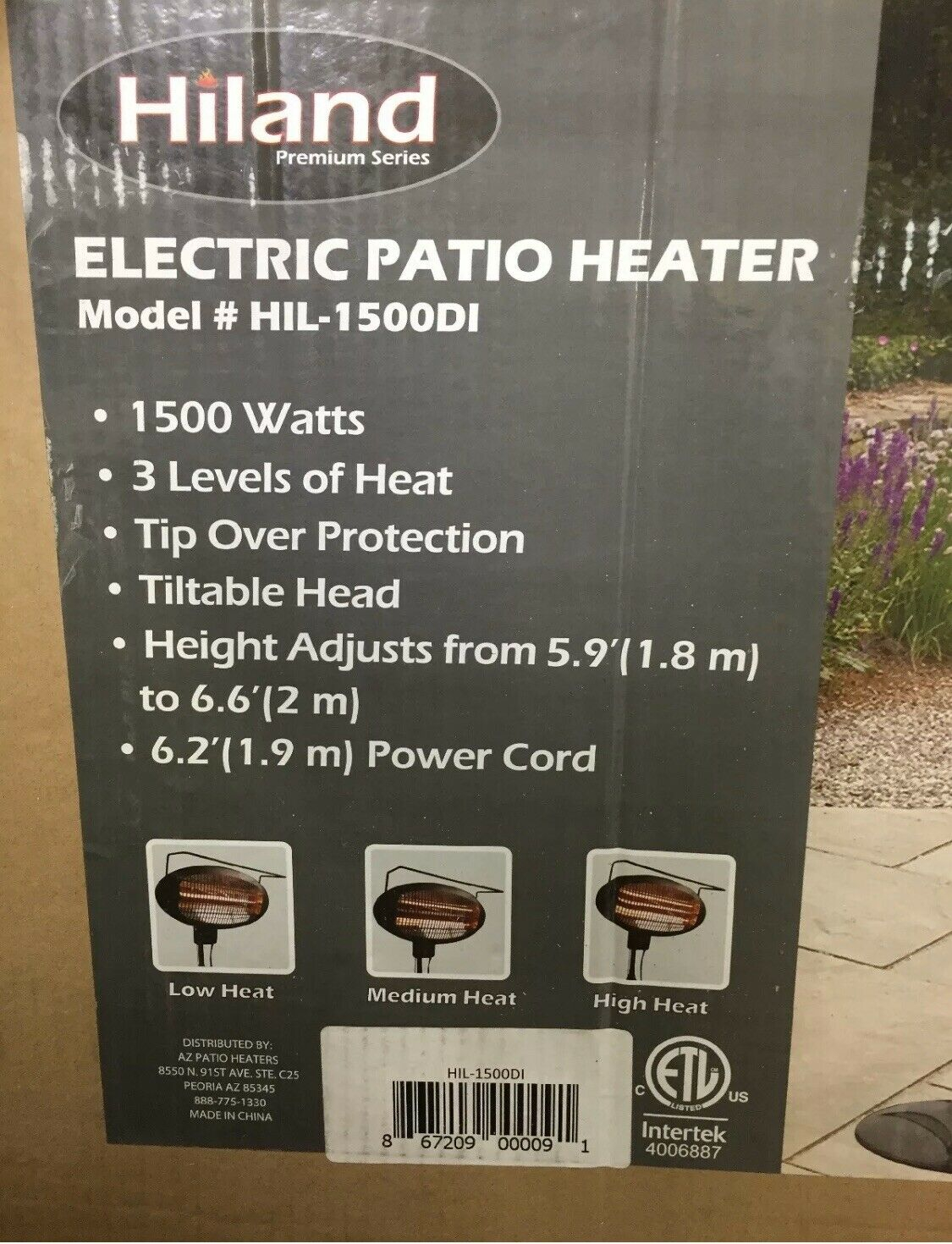 Infrared Electric Patio Heater Standing 1500 Watt inside dimensions 1125 X 1470