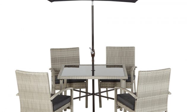 Jakarta Charcoal 6 Piece Patio Set Home Garden George pertaining to sizing 1800 X 1800