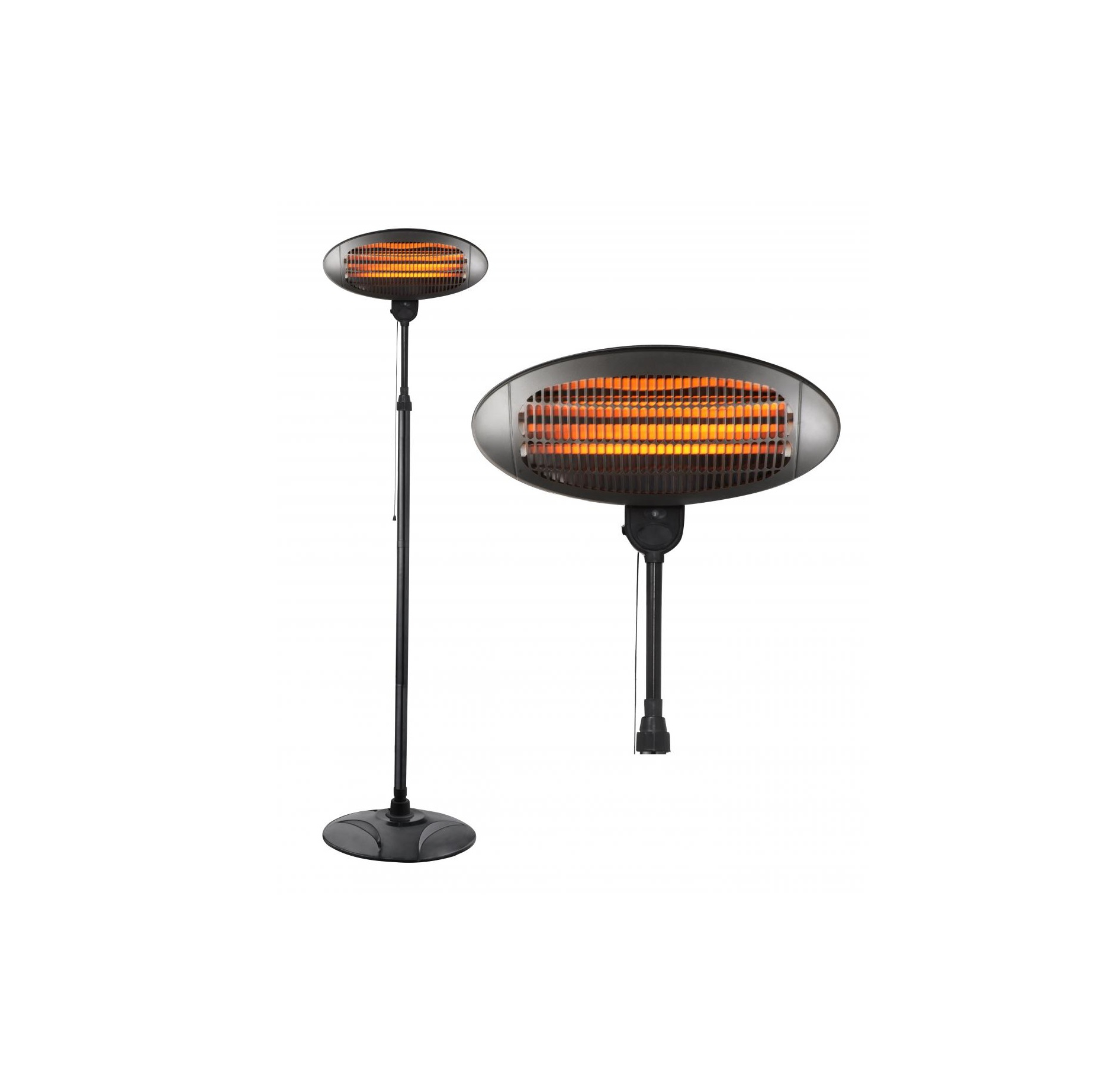 Laptronix 2kw Electric Patio Heater Outdoor Free Standing Garden Infrared Quartz Laptronix throughout proportions 1868 X 1844