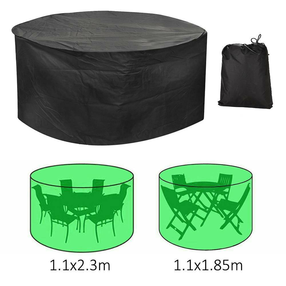 Large Round Waterproof Outdoor Garden Patio Table Chair Set Furniture Cover Uk intended for dimensions 1000 X 1000