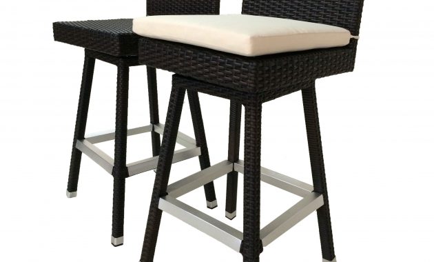 Laura Benasse Hilton Swivel Wicker Patio 30 Inc Bar Stool regarding sizing 2901 X 2901