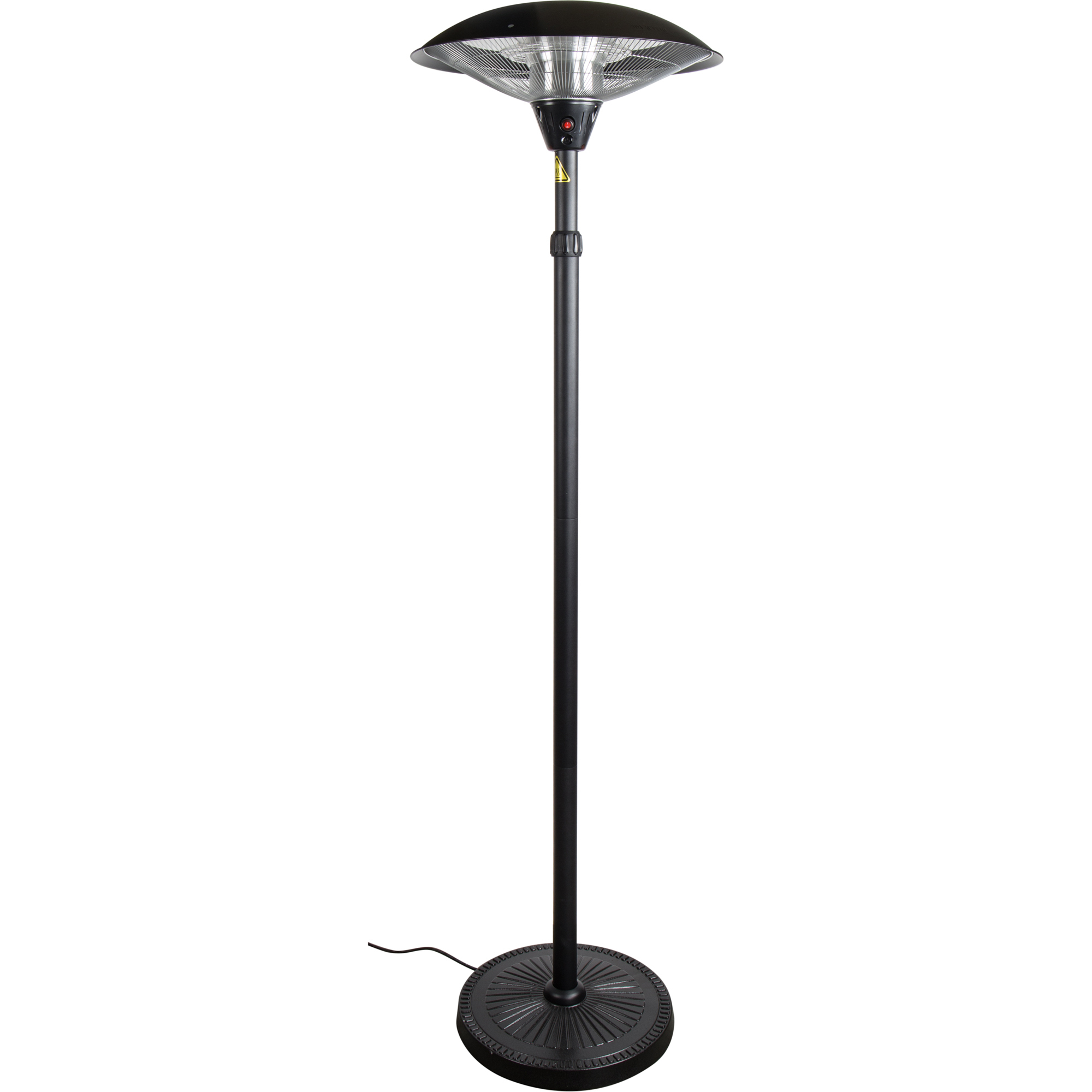 Lifestyle Standing Electric Patio Heater 2100w in measurements 2000 X 2000